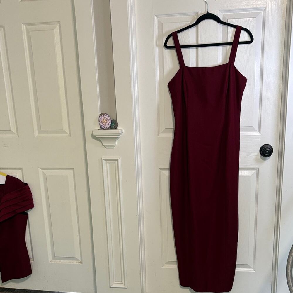 EUC Alex Evenings Deep Red Women's Evening Gown - Vintage - Picture 7 of 11